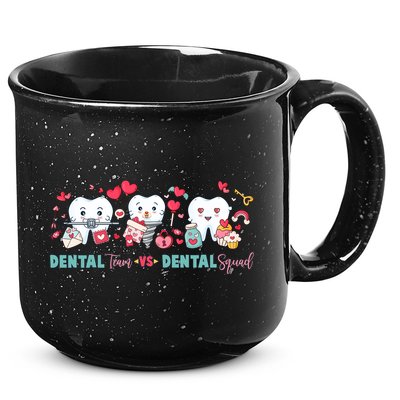 Cute Dental Team VS Dental Squad 15oz Campfire Ceramic Mug
