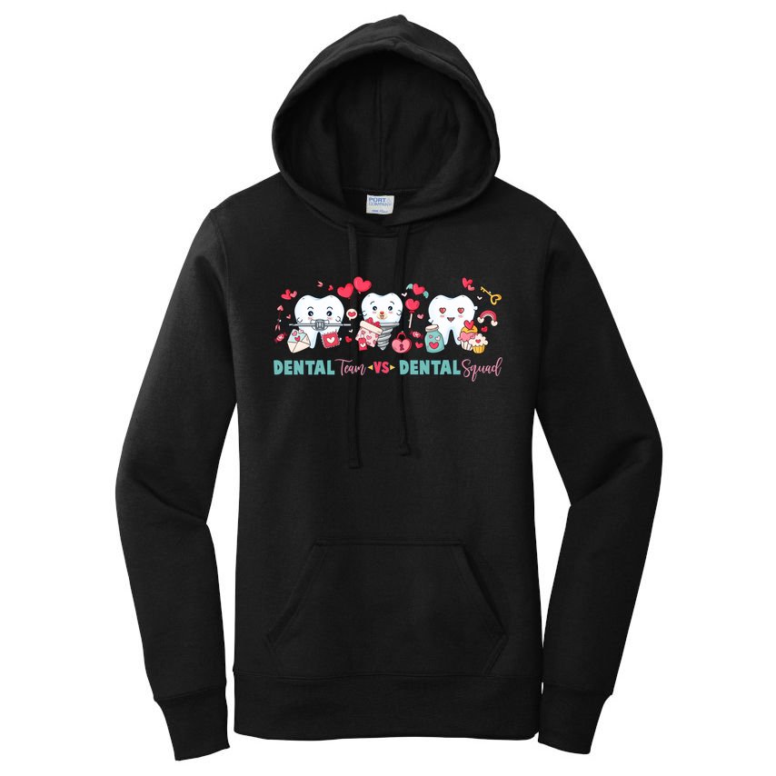 Cute Dental Team VS Dental Squad Women's Pullover Hoodie