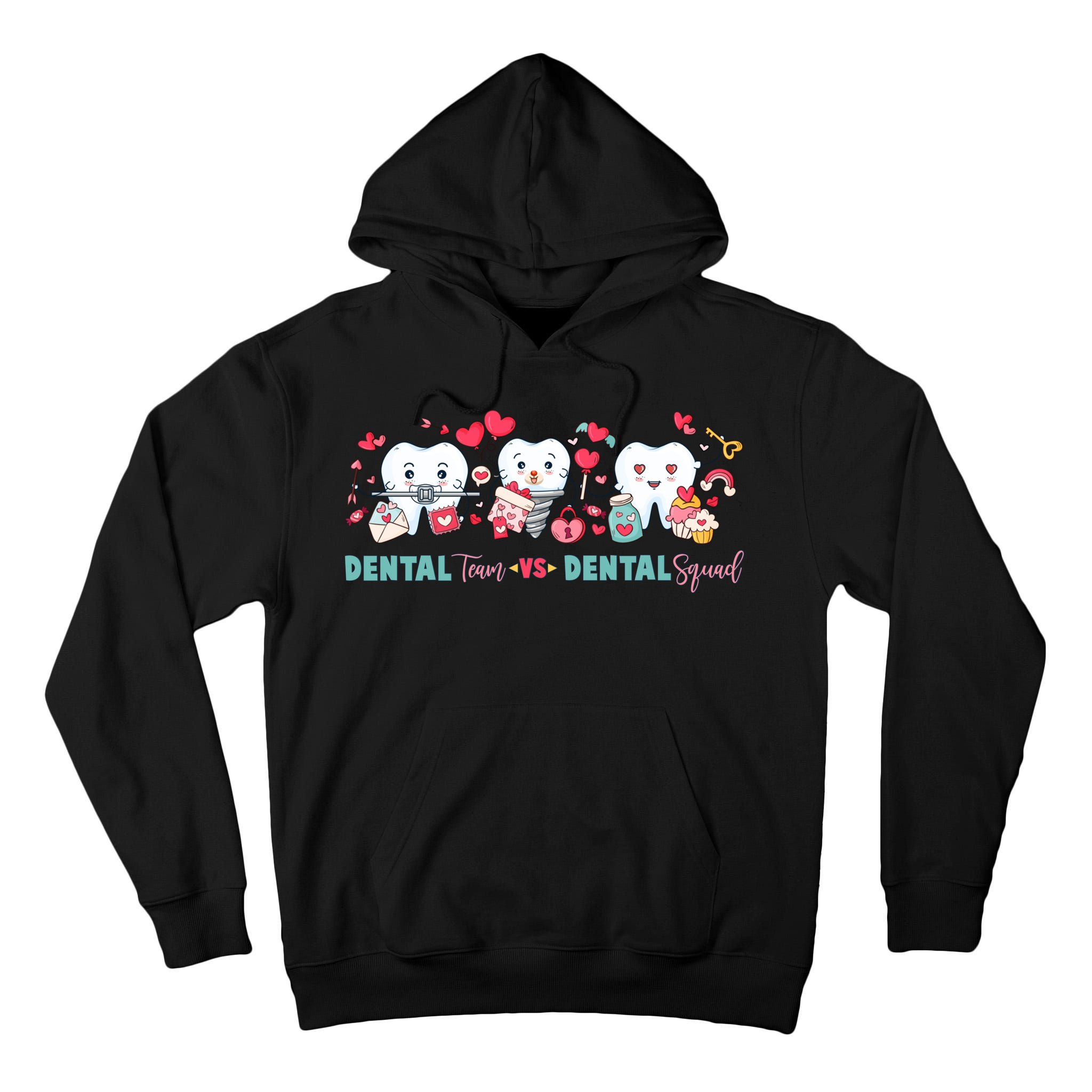 Cute Dental Team VS Dental Squad Tall Hoodie