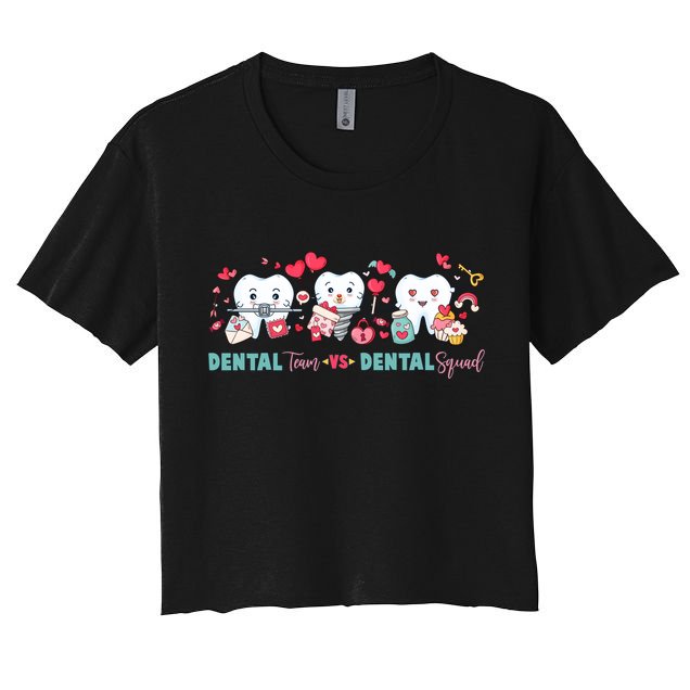 Cute Dental Team VS Dental Squad Crop Top