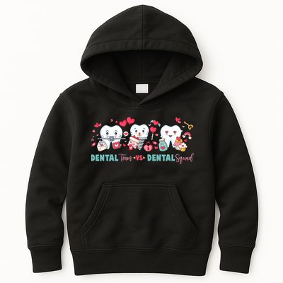 Cute Dental Team VS Dental Squad Kids Hoodie
