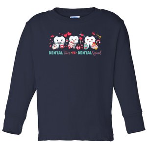 Cute Dental Team VS Dental Squad Toddler Long Sleeve Shirt