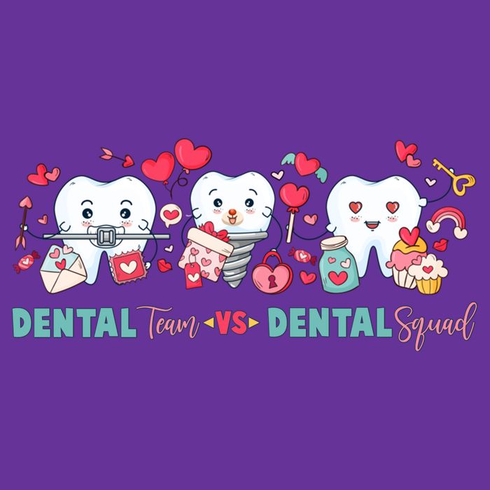 Cute Dental Team VS Dental Squad Tie-Dye T-Shirt