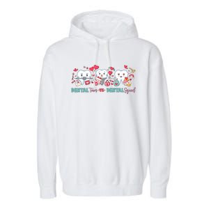 Cute Dental Team VS Dental Squad Garment-Dyed Fleece Hoodie