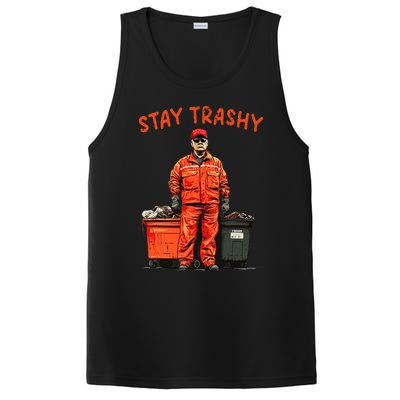 Cool Donald Trump Garbage Stay Trashy Funny Maga Trump 2024 PosiCharge Competitor Tank