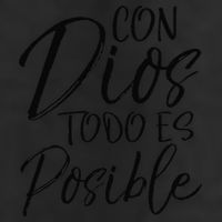 Con Dios Todo Es Posible Spanish Espanol Christian Golf Towel