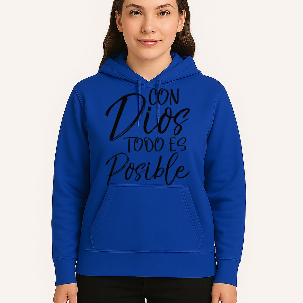 Con Dios Todo Es Posible Spanish Espanol Christian Hoodie