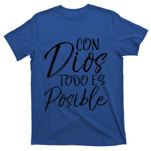 Con Dios Todo Es Posible Spanish Espanol Christian T-Shirt