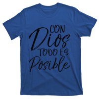 Con Dios Todo Es Posible Spanish Espanol Christian T-Shirt