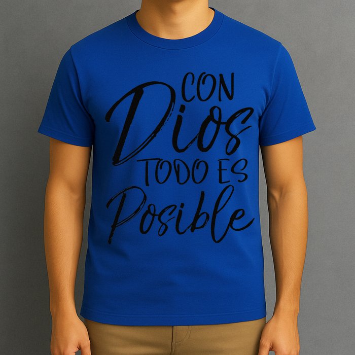 Con Dios Todo Es Posible Spanish Espanol Christian T-Shirt