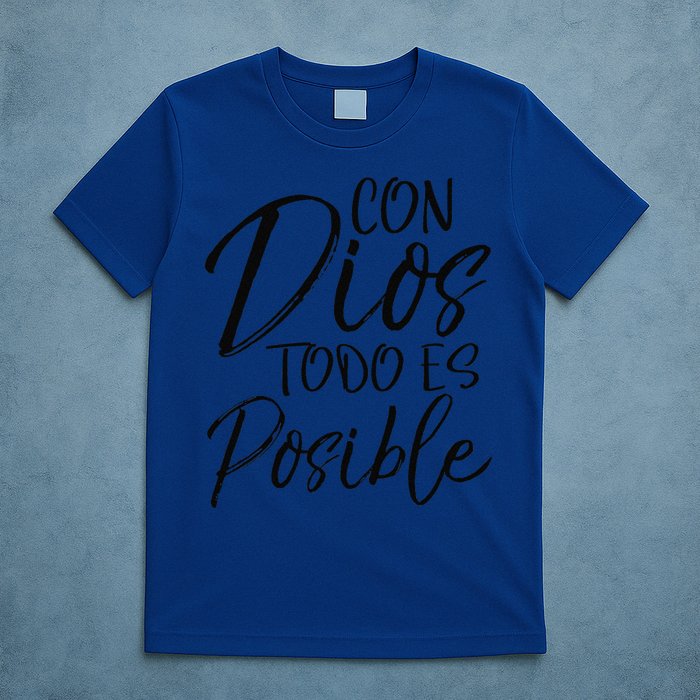 Con Dios Todo Es Posible Spanish Espanol Christian T-Shirt