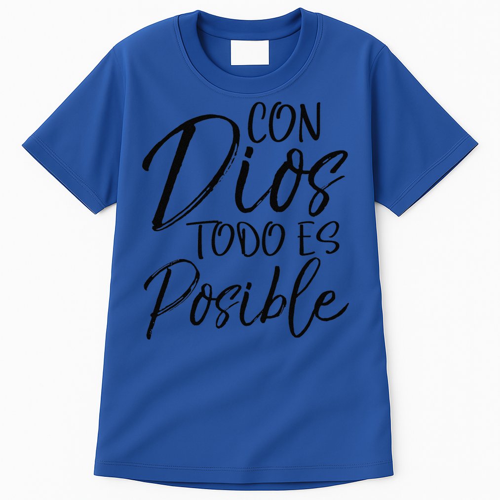 Con Dios Todo Es Posible Spanish Espanol Christian Tall T-Shirt
