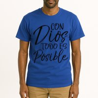 Con Dios Todo Es Posible Spanish Espanol Christian Tall T-Shirt