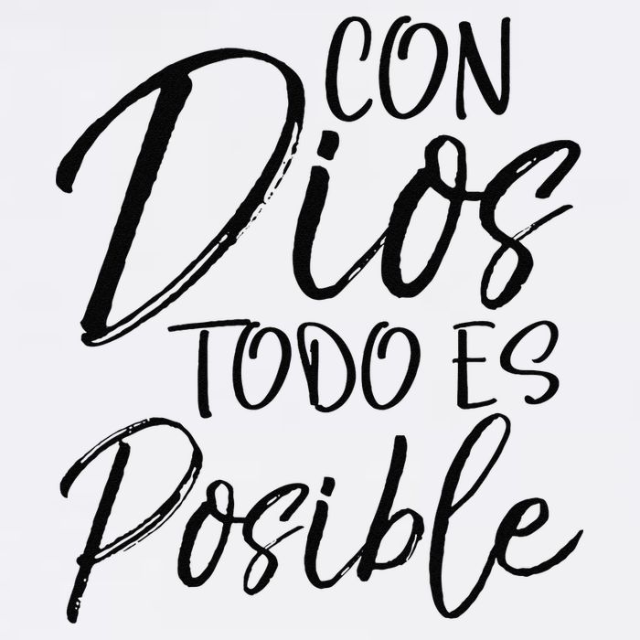 Con Dios Todo Es Posible Spanish Espanol Christian Garment-Dyed Sweatshirt
