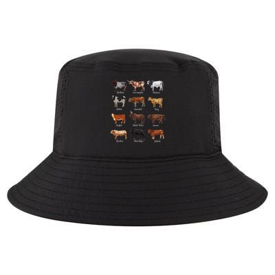 Cattle Drawings Types Of Cows Cool Comfort Performance Bucket Hat
