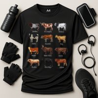 Cattle Drawings Types Of Cows Performance Shirt