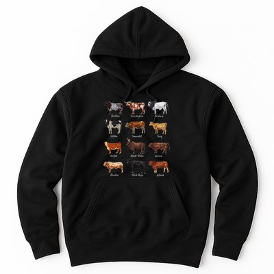 Cattle Drawings Types Of Cows Hoodie