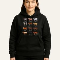 Cattle Drawings Types Of Cows Hoodie