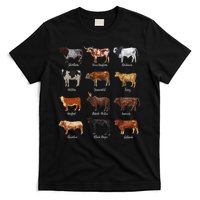 Cattle Drawings Types Of Cows T-Shirt