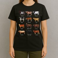 Cattle Drawings Types Of Cows T-Shirt