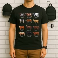 Cattle Drawings Types Of Cows T-Shirt