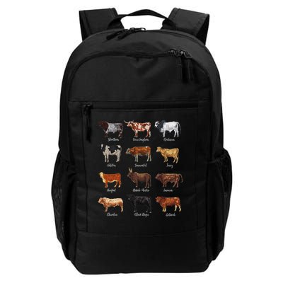 Cattle Drawings Types Of Cows Backpack