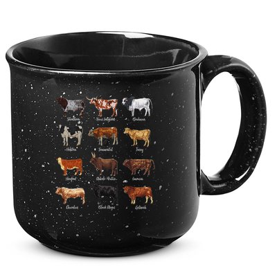 Cattle Drawings Types Of Cows 15oz Campfire Ceramic Mug