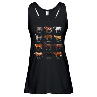 Cattle Drawings Types Of Cows Ladies Essential Flowy Tank