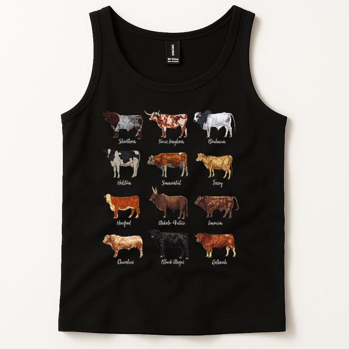 Cattle Drawings Types Of Cows Tank Top