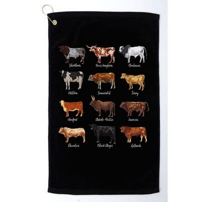 Cattle Drawings Types Of Cows Golf Towel