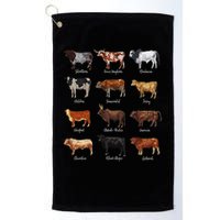 Cattle Drawings Types Of Cows Golf Towel