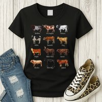 Cattle Drawings Types Of Cows Womens T-Shirt