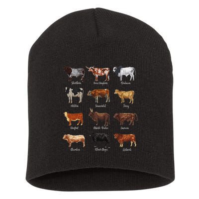 Cattle Drawings Types Of Cows Short Acrylic Beanie
