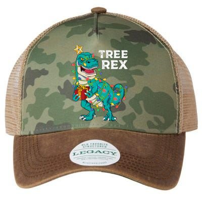 Christmas Dinosaur Tree Rex For Boy Pajamas Legacy Tie Dye Trucker Hat