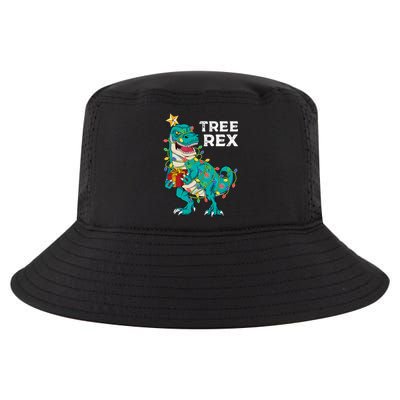 Christmas Dinosaur Tree Rex For Boy Pajamas Cool Comfort Performance Bucket Hat