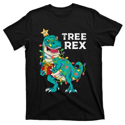 Christmas Dinosaur Tree Rex For Boy Pajamas T-Shirt