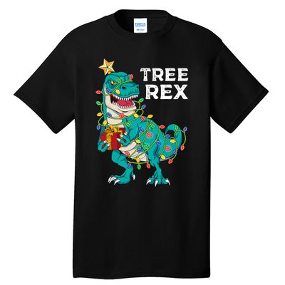 Christmas Dinosaur Tree Rex For Boy Pajamas Tall T-Shirt