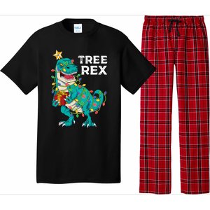 Christmas Dinosaur Tree Rex For Boy Pajamas Pajama Set