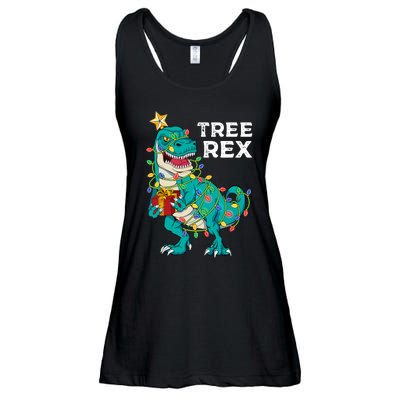 Christmas Dinosaur Tree Rex For Boy Pajamas Ladies Essential Flowy Tank