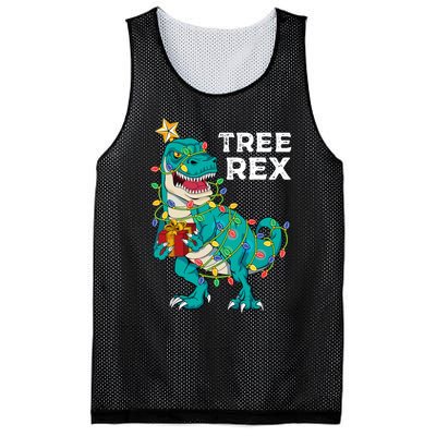 Christmas Dinosaur Tree Rex For Boy Pajamas Mesh Reversible Basketball Jersey Tank