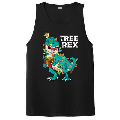 Christmas Dinosaur Tree Rex For Boy Pajamas PosiCharge Competitor Tank