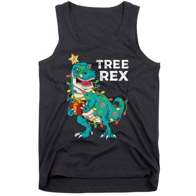 Christmas Dinosaur Tree Rex For Boy Pajamas Tank Top