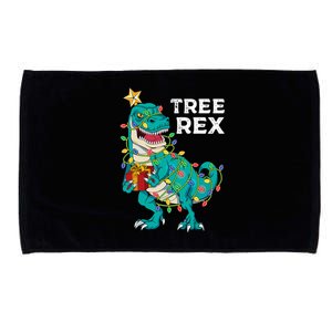 Christmas Dinosaur Tree Rex For Boy Pajamas Microfiber Hand Towel