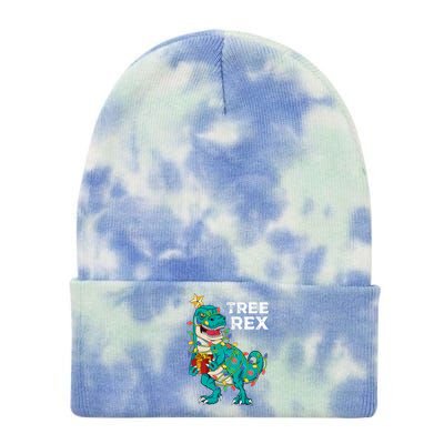 Christmas Dinosaur Tree Rex For Boy Pajamas Tie Dye 12in Knit Beanie