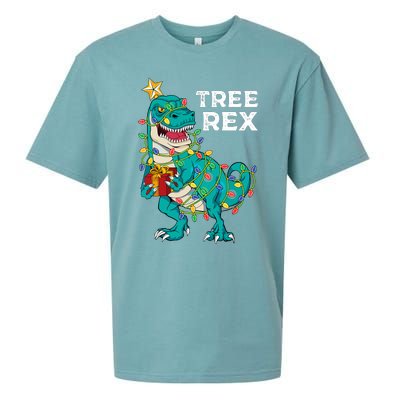 Christmas Dinosaur Tree Rex For Boy Pajamas Sueded Cloud Jersey T-Shirt