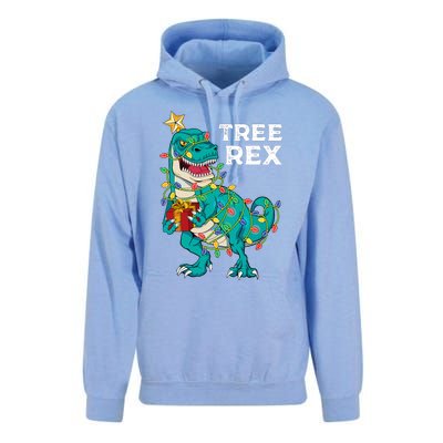 Christmas Dinosaur Tree Rex For Boy Pajamas Unisex Surf Hoodie