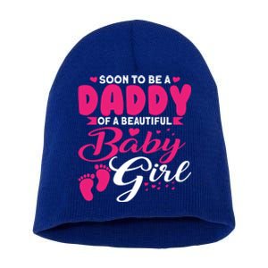 Cute Dad To Be Soon To Be A Daddy Gift Short Acrylic Beanie