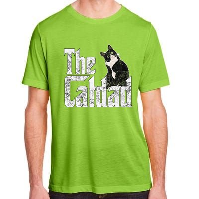 Cat Dad The Catfather Crazy Cat Father Daddy Adult ChromaSoft Performance T-Shirt