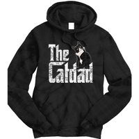 Cat Dad The Catfather Crazy Cat Father Daddy Tie Dye Hoodie