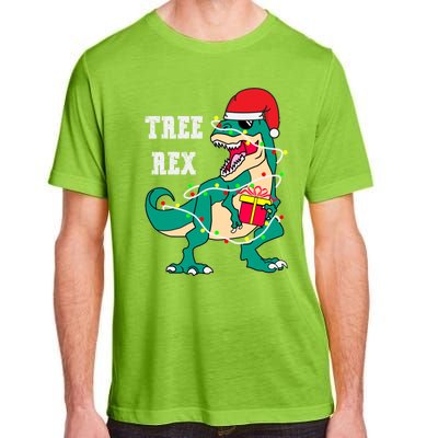 Christmas Dinosaur Tree Rex Cute Gift Adult ChromaSoft Performance T-Shirt